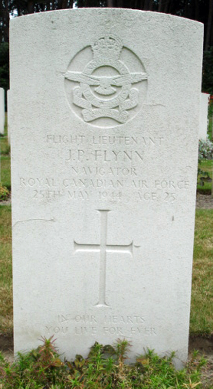 F/Lt John Patrick Flyynn<br/><br /><br />died May 25th, 1944 - 582 Sqdn.